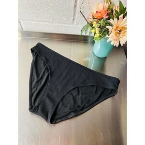 Aerie Black Ribbed Swim Bottoms